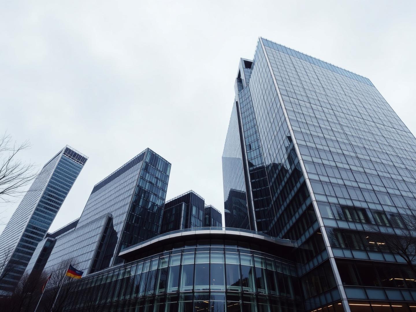 Arquitetura parisiense clássica ao lado de fachada corporativa envidraçada
