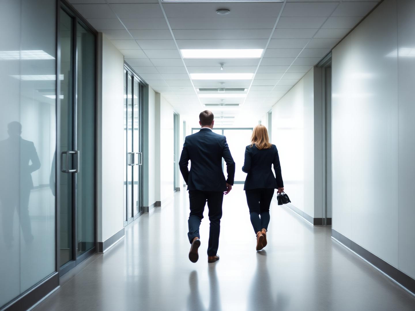 Profissionais em ambiente corporativo internacional