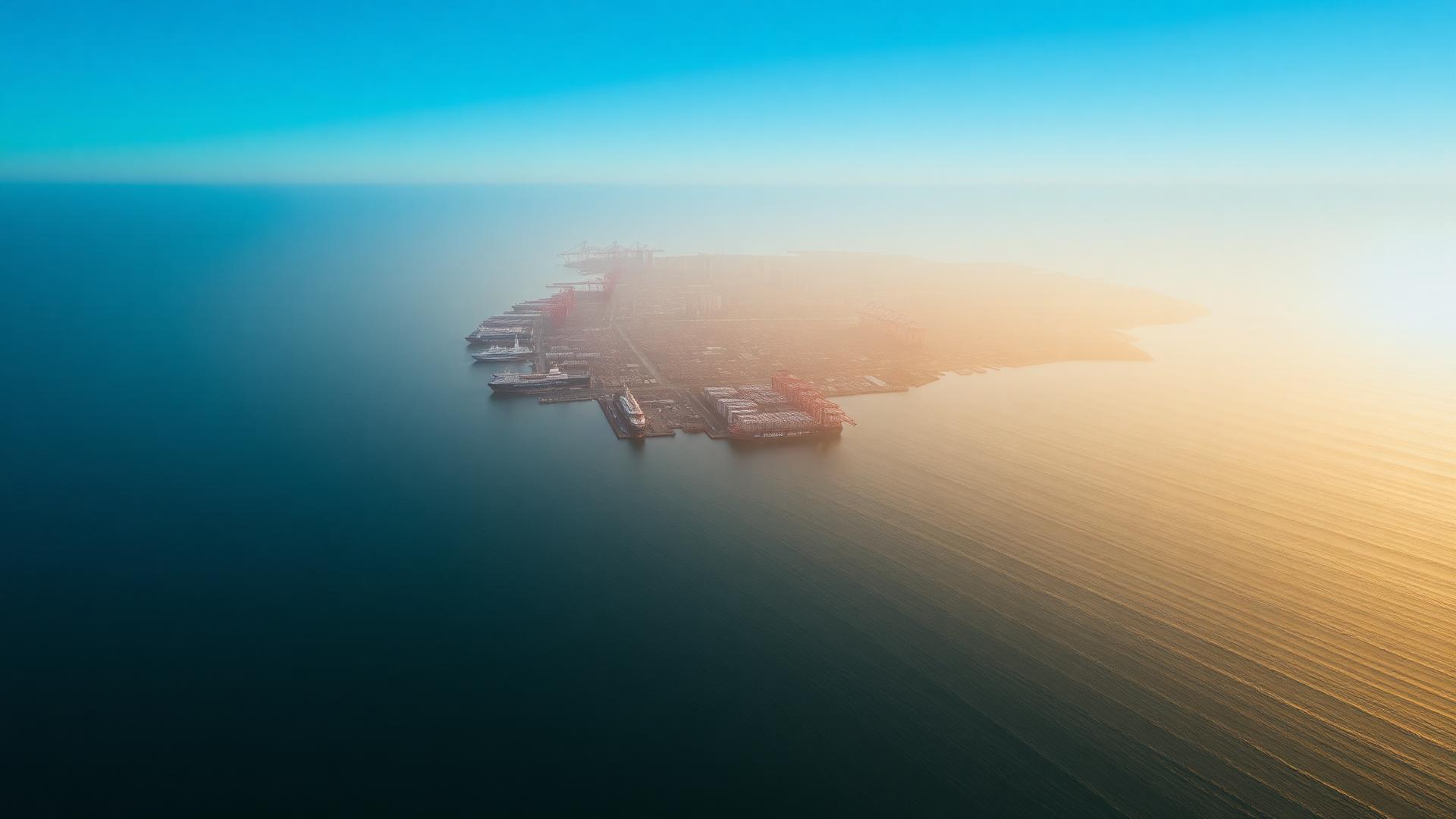Skyline europeu em blue hour com luzes de escritórios corporativos