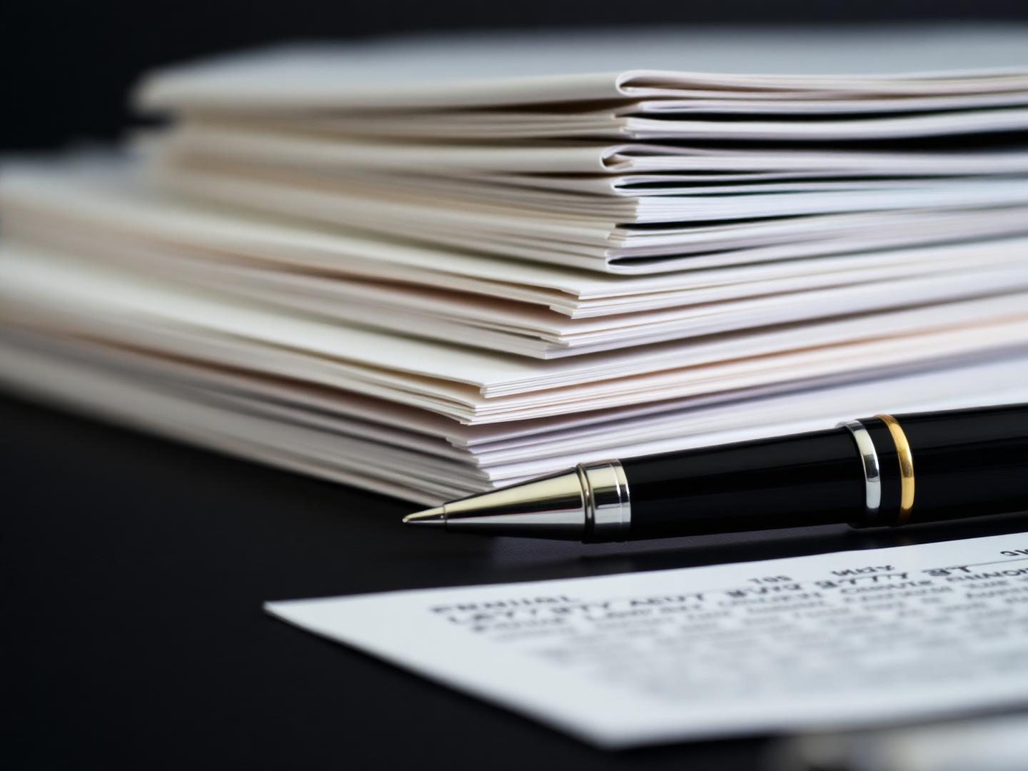 Documentos e pastas de legislação sobre mesa de trabalho